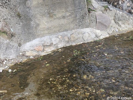 Sanacija poškodovane brvi v Motniku (2)